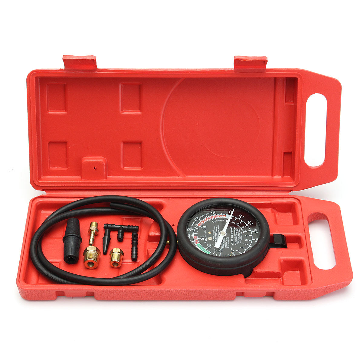 Auto Fuel Pump & Vacuum Tester Gauge Leak Carburetor Pressure Diagnost