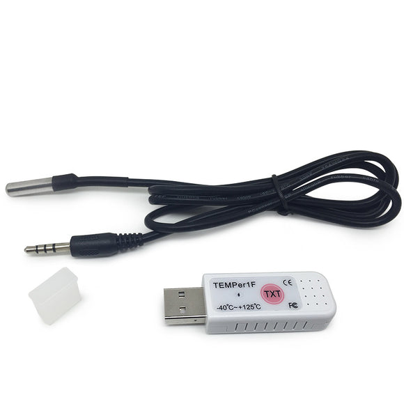 TEMPer1F Waterproof USB Thermometer PC Sensor -40~+125 C Thermometer Temperature Measurement Tool