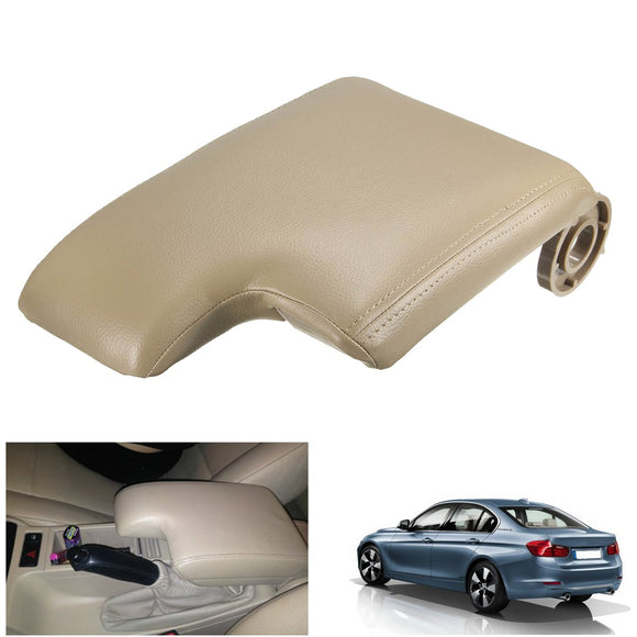 Leather Car Armrest Center Console Lid Cover For BMW E46 3 Series 1999-2004