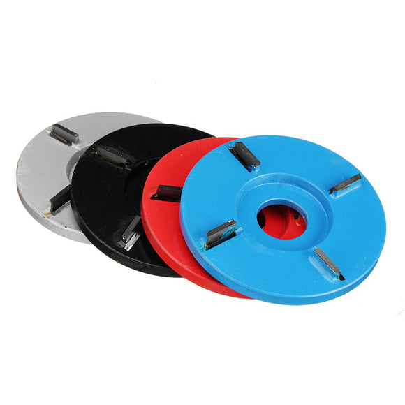 Four-tooth Plat Woodworking Carving Disc Tool Milling Cutter for 22mm Angle Grinder