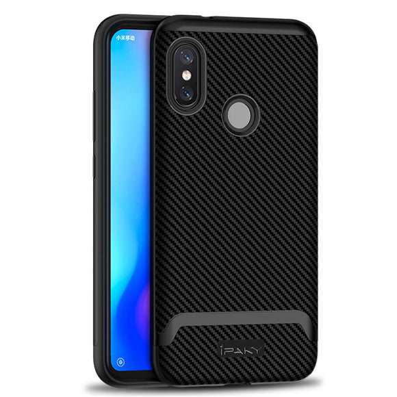 IPAKY Shockproof Hard PC + Soft TPU Back Cover Protective Case for Xiaomi Redmi 6 Pro Mi A2 Lite