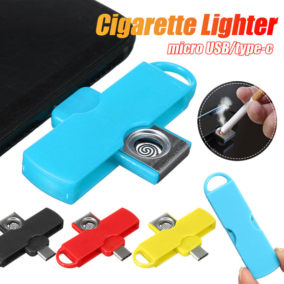 Bakeey Portable Mini C-Lighter Adapter Micro USB Type-c Connected to Mobile Phone For Huawei P30 P40 Pro Xiaomi MI10 Redmi Note 9S