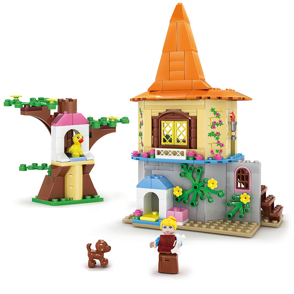 Kazi Cinderella Castle Building Block Sets Toys Educational Gift 98704 Fidget Toys 233Pcs