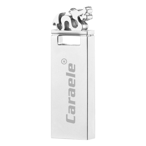 Caraele U-1 High Speed USB Flash Drive USB 2.0 256GB Metal Waterproof Pen Drive USB Disk