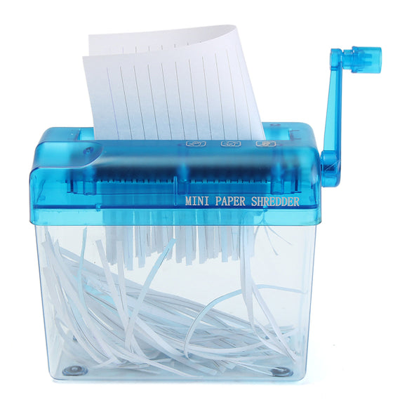 Portable Mini Hand Shredder Paper Handmade Paper Cutting Machine Tool Office Home School