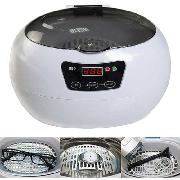 JP-890 Digital Ultrasonic Cleaner Cleaning Machine Basket Jewelry Watches Dental
