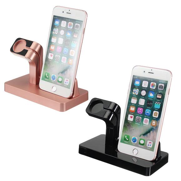 2 in 1 Charging Dock Stand Station Charger Holder for Apple Watch iWatch iPhone