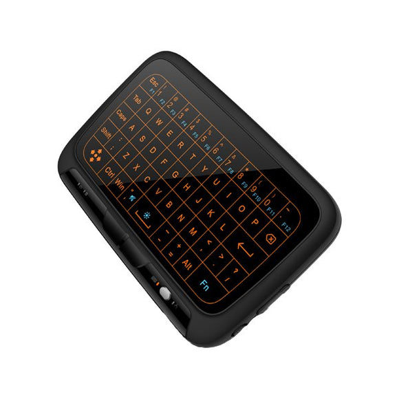 H18 2.4G Wireless Backlight Whole Panel Touchpad Keyboard Air Mouse For Windows/Android/Smart