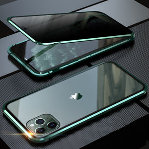 Bakeey Anti-peeping Magnetic Adsorption Metal Double-sided Tempered Glass Protective Case For iPhone 11 Pro Max 6.5 Inch