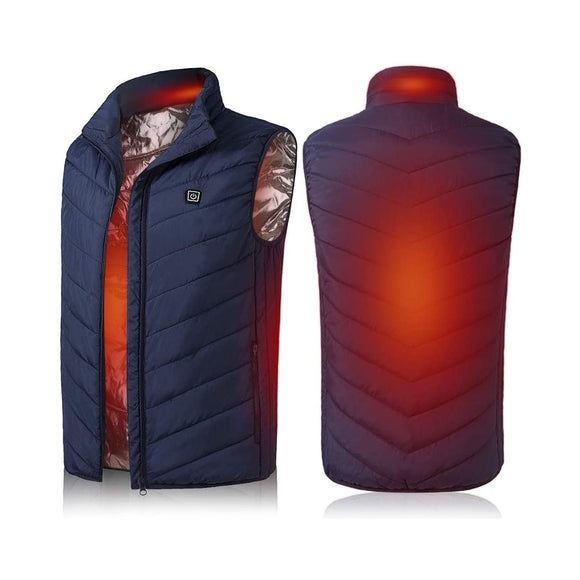 Women Men Electric Vest Heated Cloth Jacket USB Warm Up Heating Pad Body Warmer