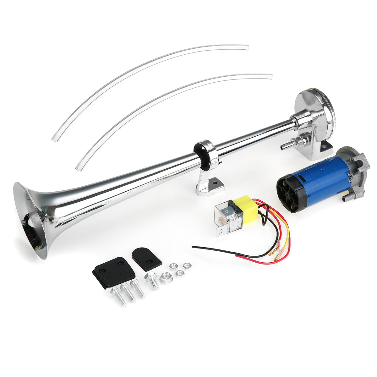 Viping Car Horn 150DB Air Horn 450mm Loudspeaker Horn Chrome Zinc Blac