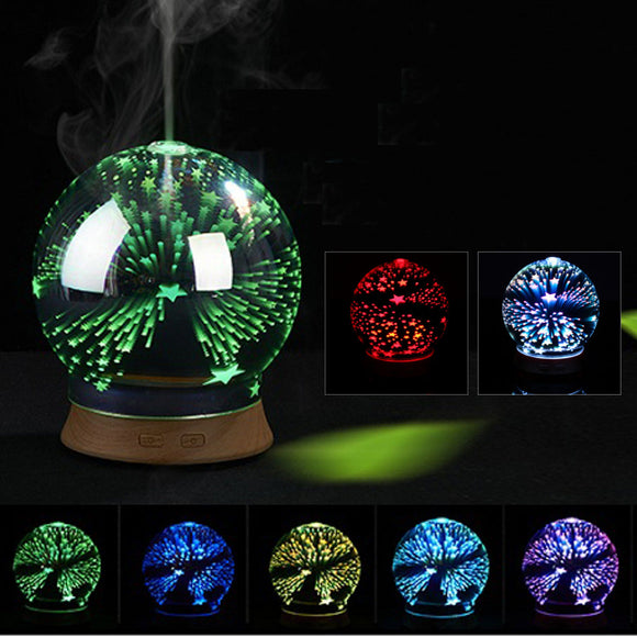 3D Effect Essential Oil Aroma Diffuser Ultrasonic Humidifier Light Air Purifier Aromatherapy