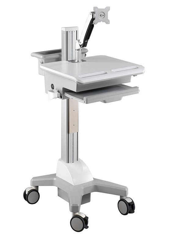 Aavara CNR01 mobile/medical workstation cart ( with display arm )