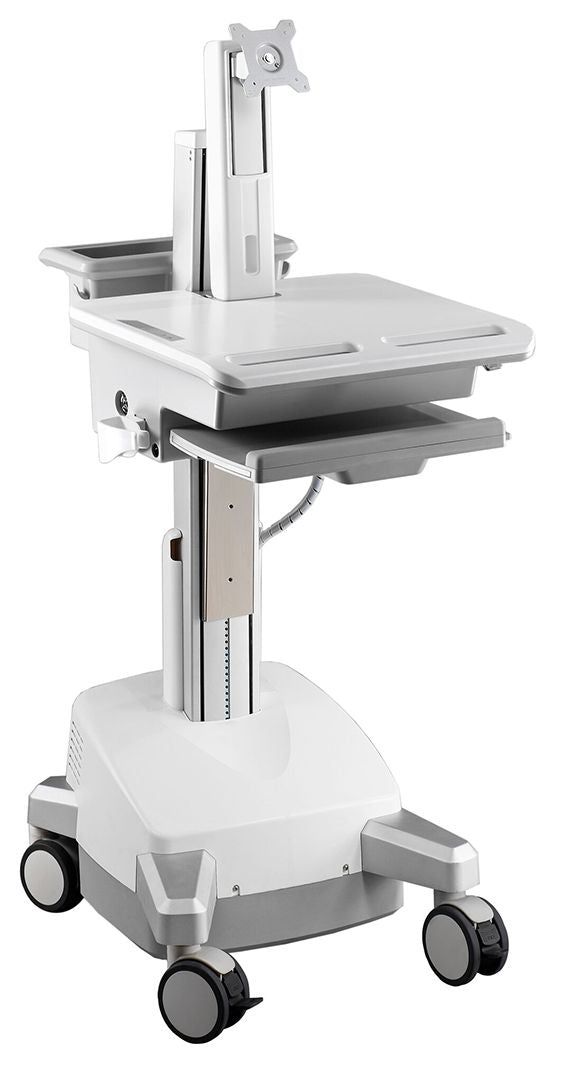 Aavara CEH01 mobile/medical workstation cart with e-lift ( electrical height adjustment )