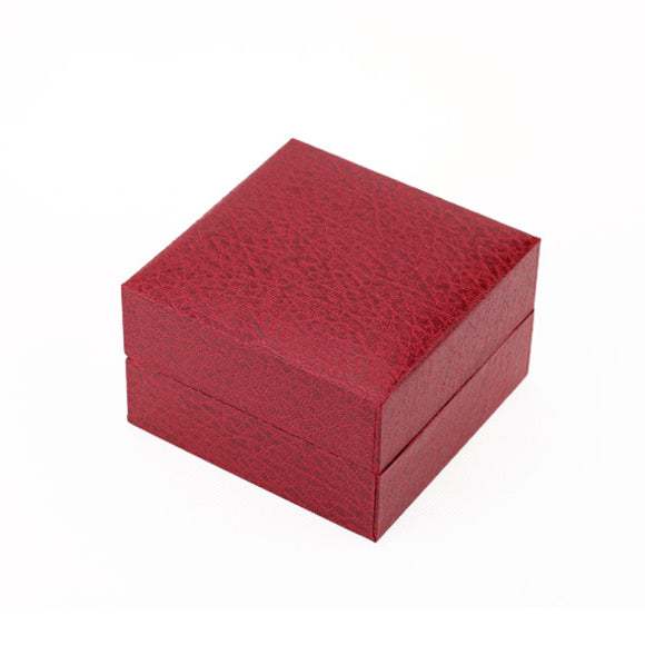 Lichee Pattern Square Hard Cardboard Paper Jewelry  Wrist Watch Box