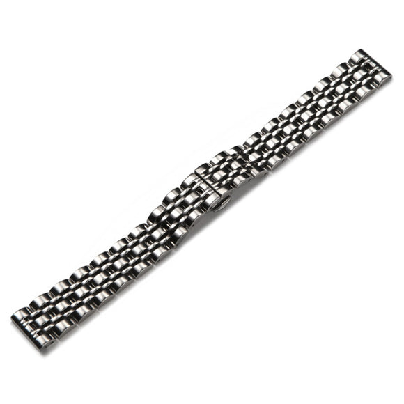 18mm Stainless Steel Wrist Watch Strap Band Push Button Straight End Bracelet