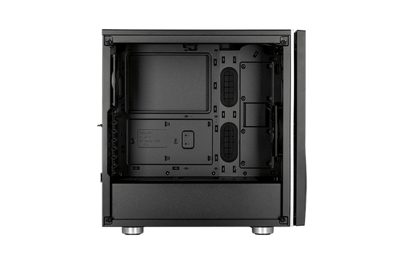 Corsair CC-9011147 carbide series spec-06 Tempered Glass RGB White - dual chamber with intergrated lighting ( 3 switch / 7 modes ) , no psu ( bottom placed psu design )