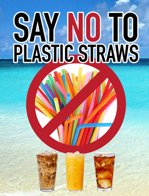 Say "no" to plastic straws.