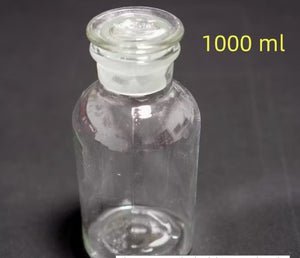 White Transparent Frosted Glass Wide Mouth Reagent Bottles 1000ml