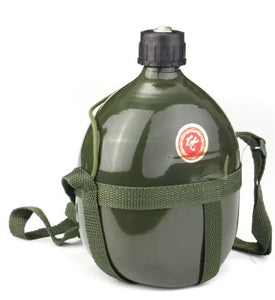 1.5L Army Military Outdoor Camping Trip Cycling Aluminum Water Bottle