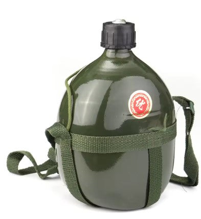1.5L Army Military Outdoor Camping Trip Cycling Aluminum Water Bottle