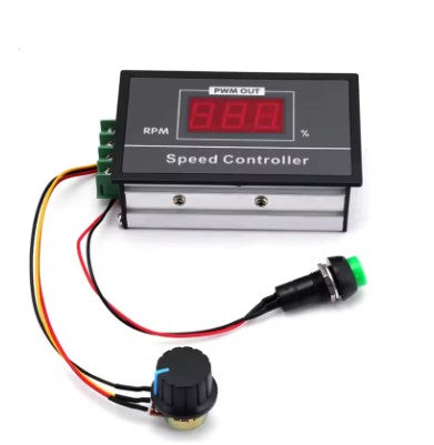 DC Motor Controller 6-60V 30A 0-100% Motor Speed Controller DC 12V 24V 48V PWM Speed Controller Rotary Poteniometer Switch