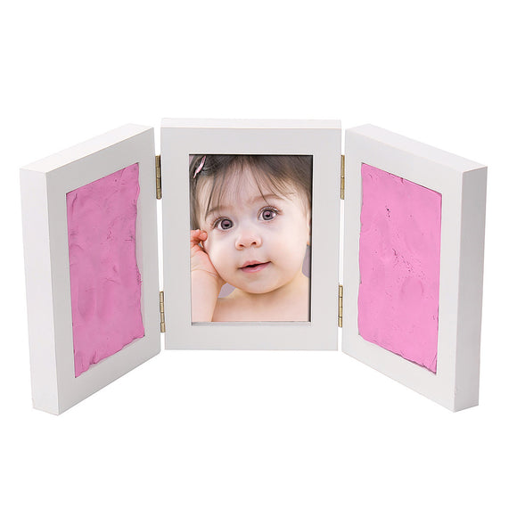 5 Inch Creative 3 Colors Clay Handprint Footprint Keepsake Photo Wall Mount Frame