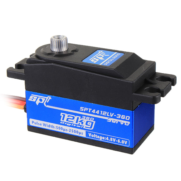 SPT Servo SPT4412LV-360 12KG Digital Servo Metal Gear 360 Large Torque Linear Change For RC Robot
