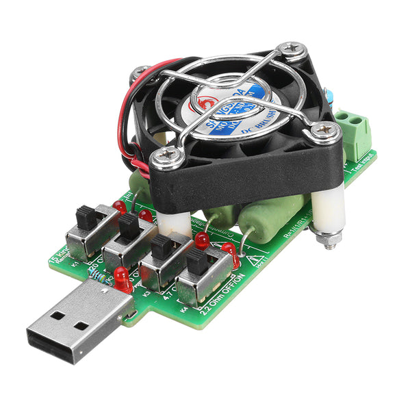 USB Aging Load Cell Power Bank Tester 4 Switch Current Sense Load Power Resistance