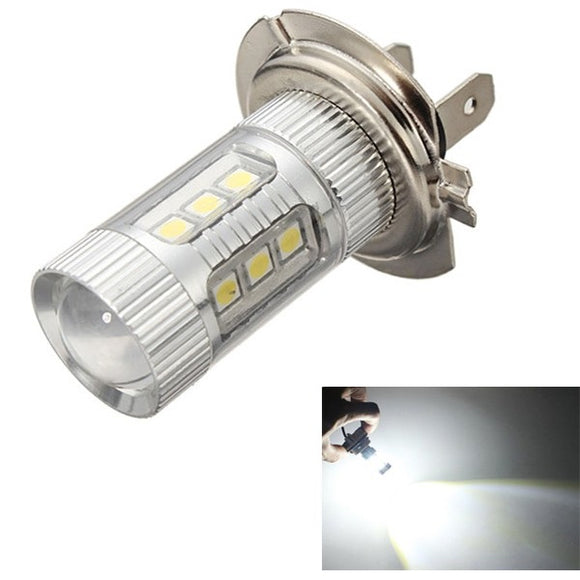 H7 3030 16SMD LED Car White Fog Light Daytime Running Light Bulb DC 10-30V