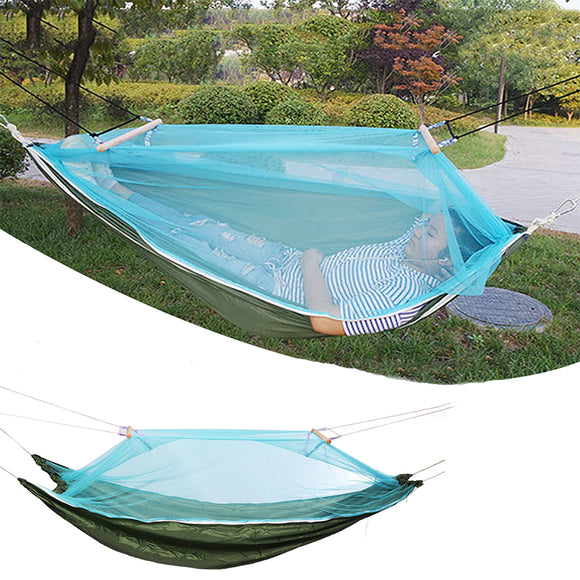 Hammock Outdoor Camping Swing Bed Portable Sleeping Bed Max Load 150kg With Mosquito Net