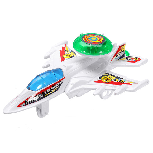 Wind Up Toys Flashlight Stretch Flying Planes Children Kids Toys Game Cheap Gift