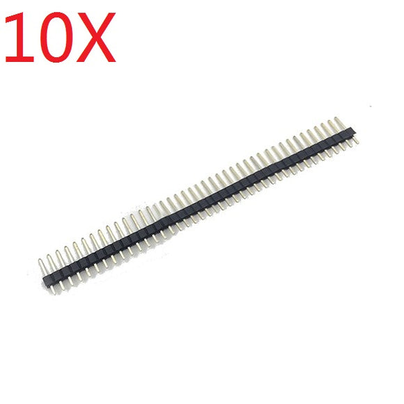 10X 40 Pin Male 2.54mm Spacing Single Row