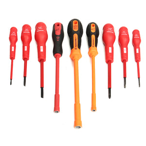 Insulated Electrical Screwdriver Set 9PCS Insulated Magnetic Tipped Screwdrivers Repair Tool Kit.