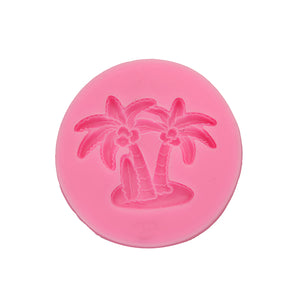 3D Coconut Palm Silicone Mold Fondant Mould Creative Baking Tools Accessories