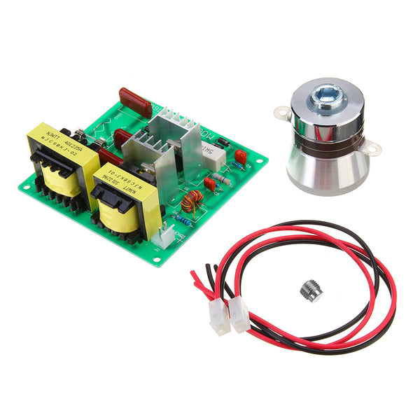 AC 110V 100W Ultrasonic Cleaner Driver Power Board With 1Pc 60W 40K Transducer Square