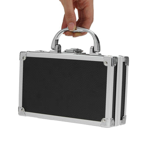 180x112x57mm/7.1x4.4"x2.3" Aluminum Alloy Handheld Tool Box Portable Small Storage Case"