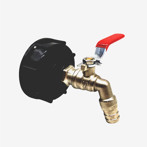 S60x6 IBC Faucet Tank Drain Coarse Thread Adapter to 1/2'' Brass Garden Outlet Tap Connector Valve Fitting Parts for Home Garden