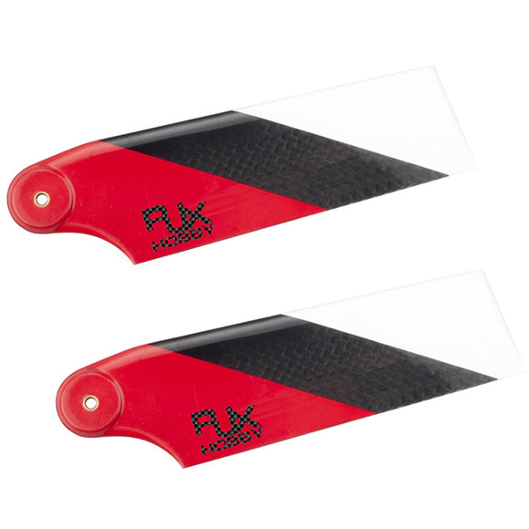 1 Pair RJX B-HA105R 105mm Carbon Fiber Tail Blade For 700 Class RC Helicopter