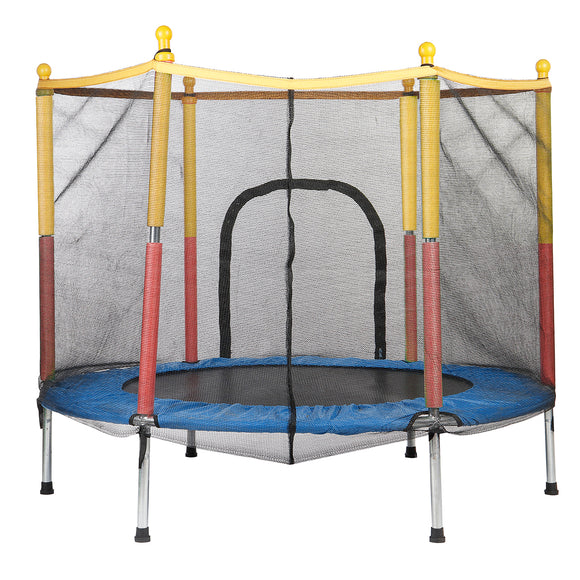 440LBS Load Kids Child Home Trampoline Foam Tube Heavy Structure Safe Closed Play Trampoline