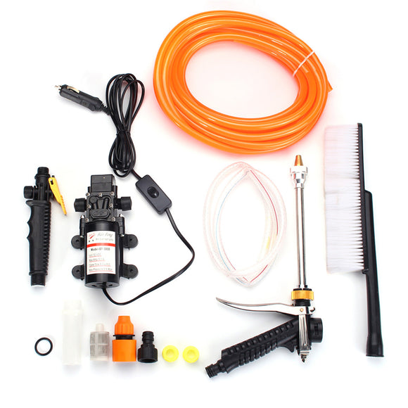 DC 12V High Pressure Car Electric Washer Cleaner Water Wash Pump Sprayer Gun Kit