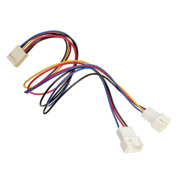 2 In 1 Mainboard Fan 25mm 4Pin PWM To Y Shape 3Pin 4Pin Adapter Cable