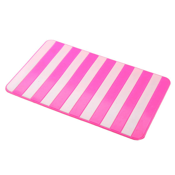 Car Dashboard Anti-slip Mat Pad Soft Mat for Phone Key Sunglasses White Red Stripe
