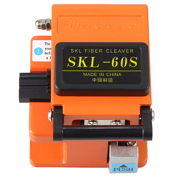 Raitool SKL-60S Optical Fiber Cutter Knife FTTH High Precision Fiber Cleaver Orange with bag