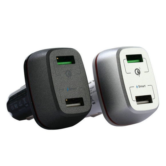QC3.0 3A 2Ports USB Fast Charging Car Charger For iphoneX 8/8Plus Samsung S8 Xiaomi mi5 mi6