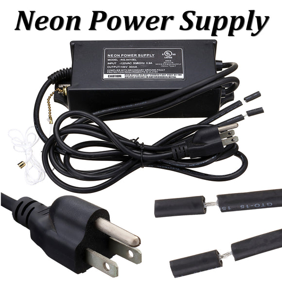 110V Neon Sign Transformer 10KV 10000V 30mA 100W Electronic Power Supply