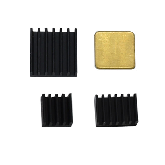 Black Thin Copper Aluminum Heatsink for 3.5 Inch TFT Screen Raspberry Pi 4B