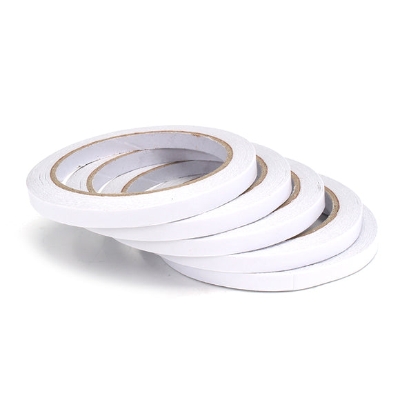 5Pcs 7mm20m Double Sided Super Strong Adhesive Tape Roll Office Stationery Double Sided Tape