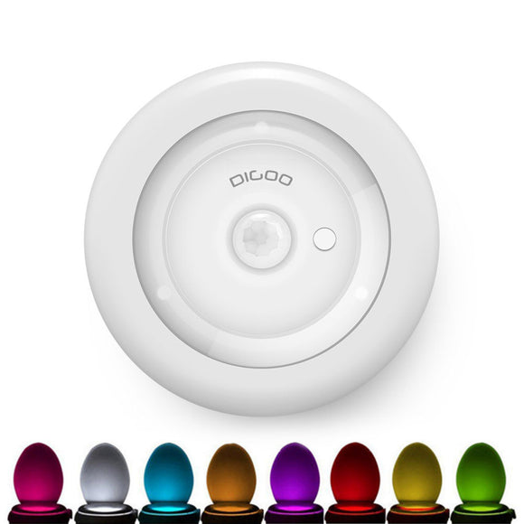 Digoo DG-TL280 8-Colors Motion Activated Sensor LED Toilet Light Night PIR Light Detection