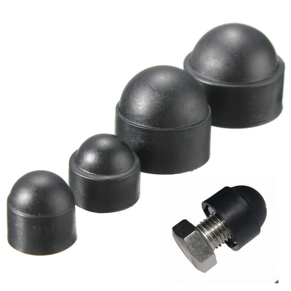 10pcs Waterproof Dome Nylon Hex Nut Bolt Cover Cap Protector Protection Cap M6/M8/M10/M12